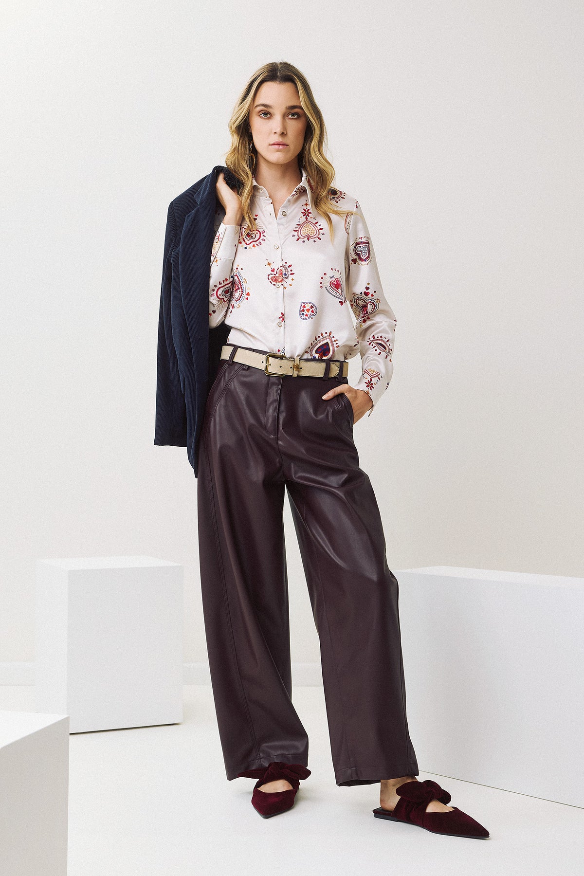 Eighty2 by Figaro - Πουκάμισο Satin με Paisley Print