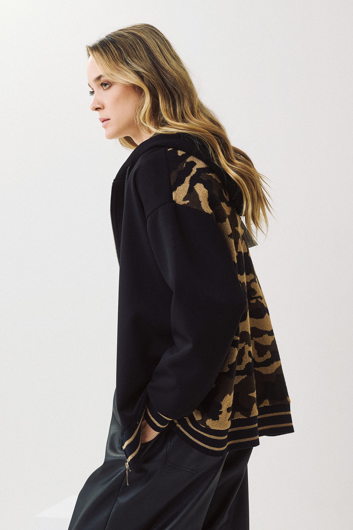 Eighty2 by Figaro - Ζακέτα Hoddie Φούτερ & Knit Camouflage