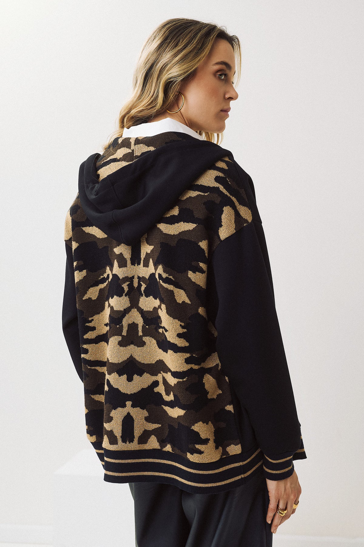 Eighty2 by Figaro - Ζακέτα Hoddie Φούτερ & Knit Camouflage