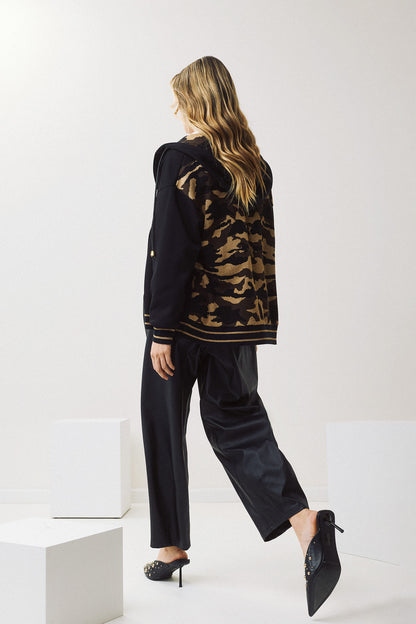 Eighty2 by Figaro - Ζακέτα Hoddie Φούτερ & Knit Camouflage
