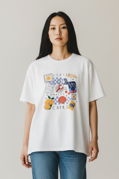 Charizma - Oversized Μακό T-Shirt Capri