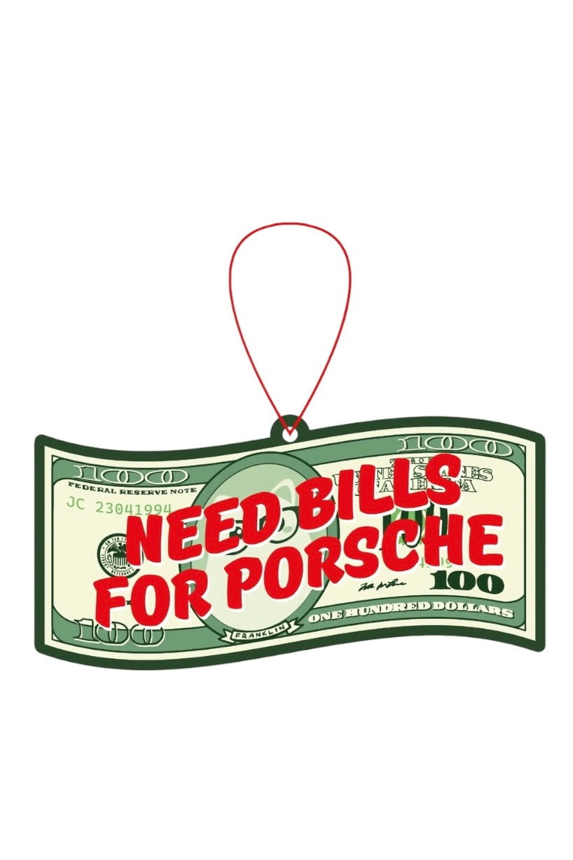 Studio Inktvis - Αρωματικό Χώρου "I need bills for Porsche" Air Freshener New Car fragrance