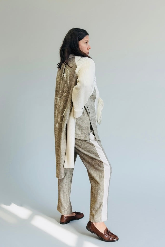 Figaro - Oversize Midi Ζακέτα με Κεντημένο “LOVE”