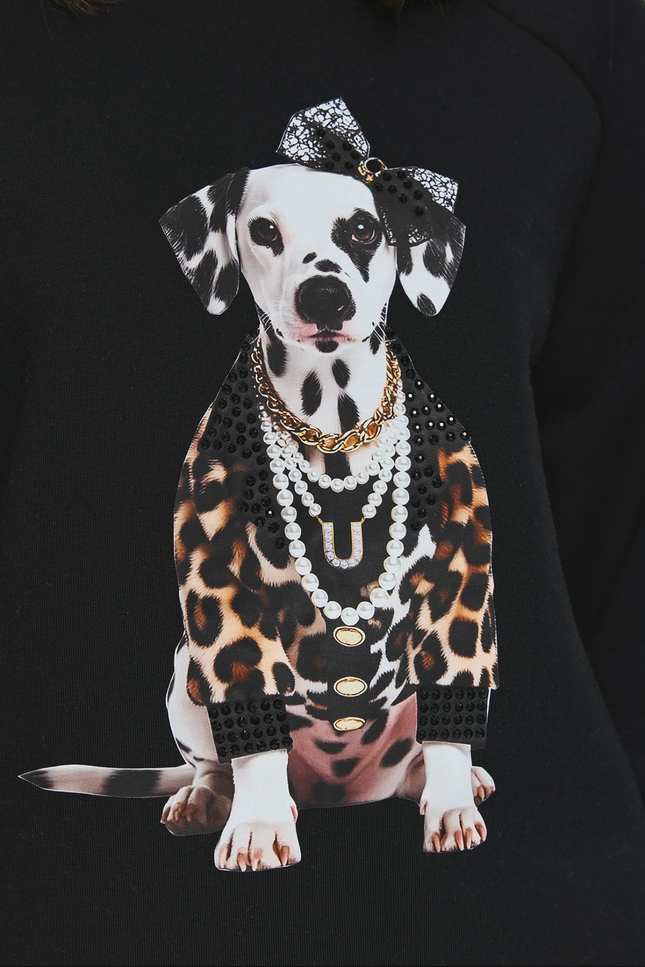 Unitee- Φούτερ Μπλούζα με Σκύλο Δαλματίας