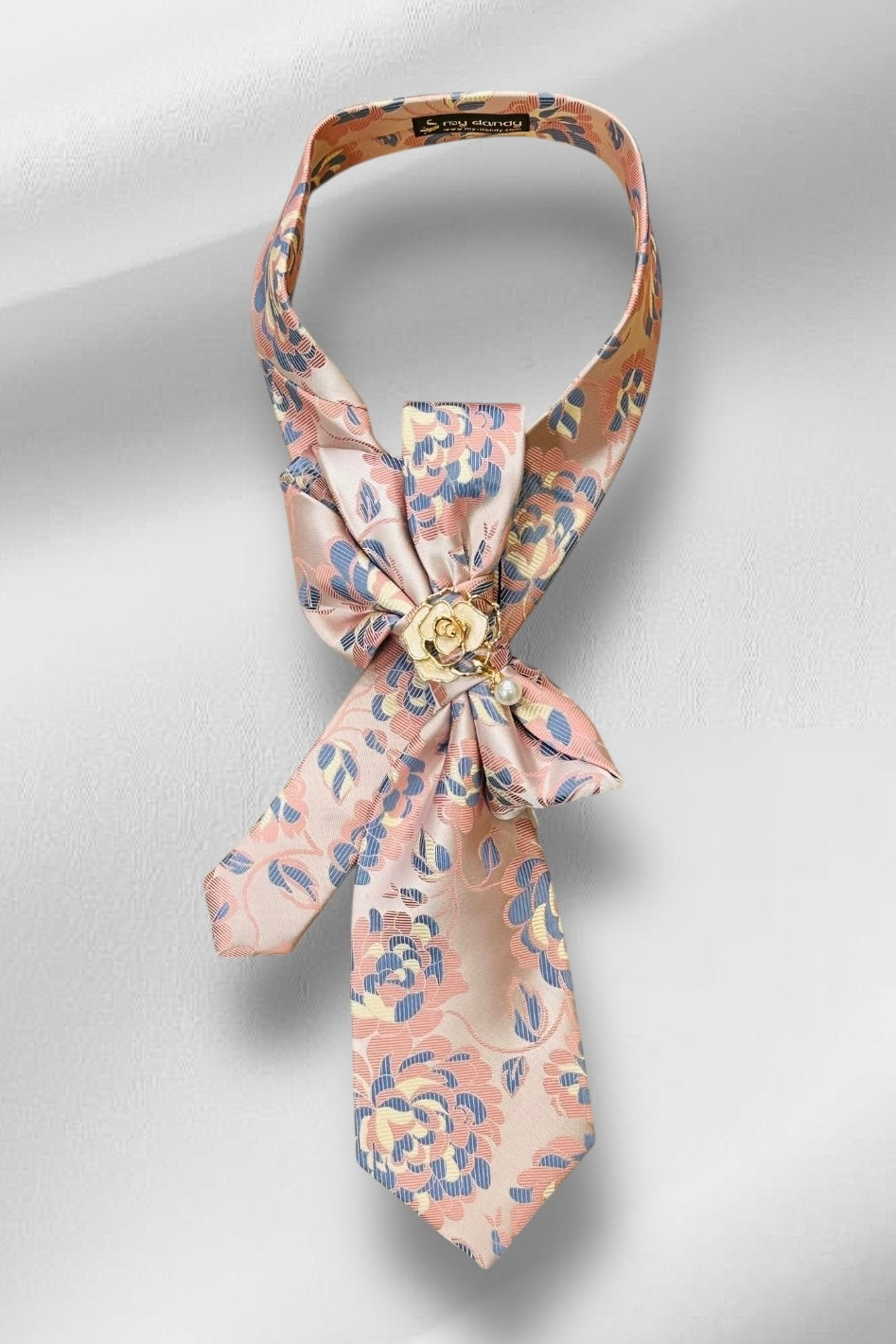 My Dandy- Ascot Necktie “Maison Rose”