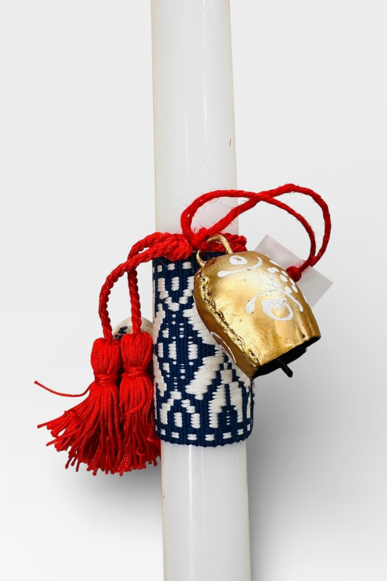 Maria Davilla - Λαμπάδα Χειροποίητη Με Κουδουνάκι Χρυσό