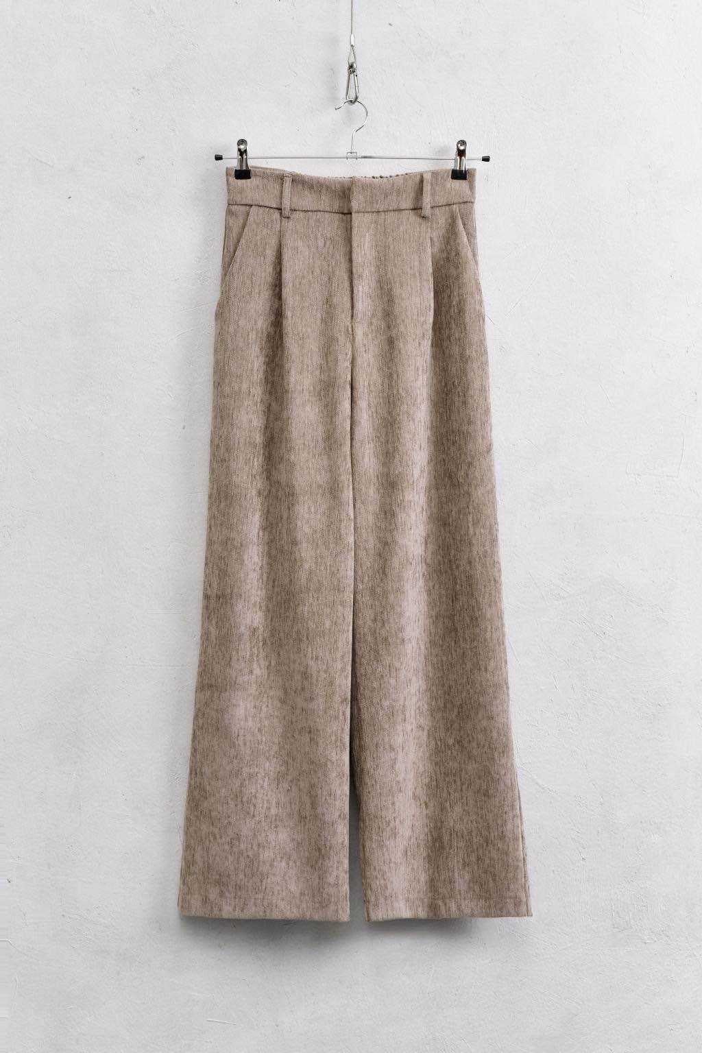 Lumina - Παντελόνι με Λάστιχο Πίσω, Πλαϊνές Τσέπες & Φερμουάρ Μπεζ