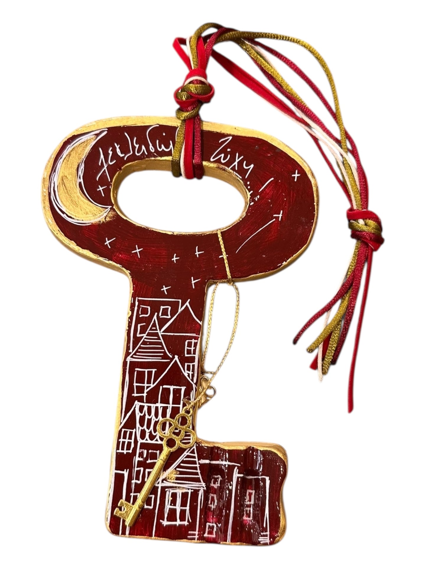 Ψαρόνι - Κεραμικό Γούρι Κλειδί