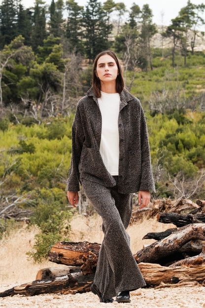 New Age - Anima - Denim Leopard Πουκάμισο - Πανωφόρι