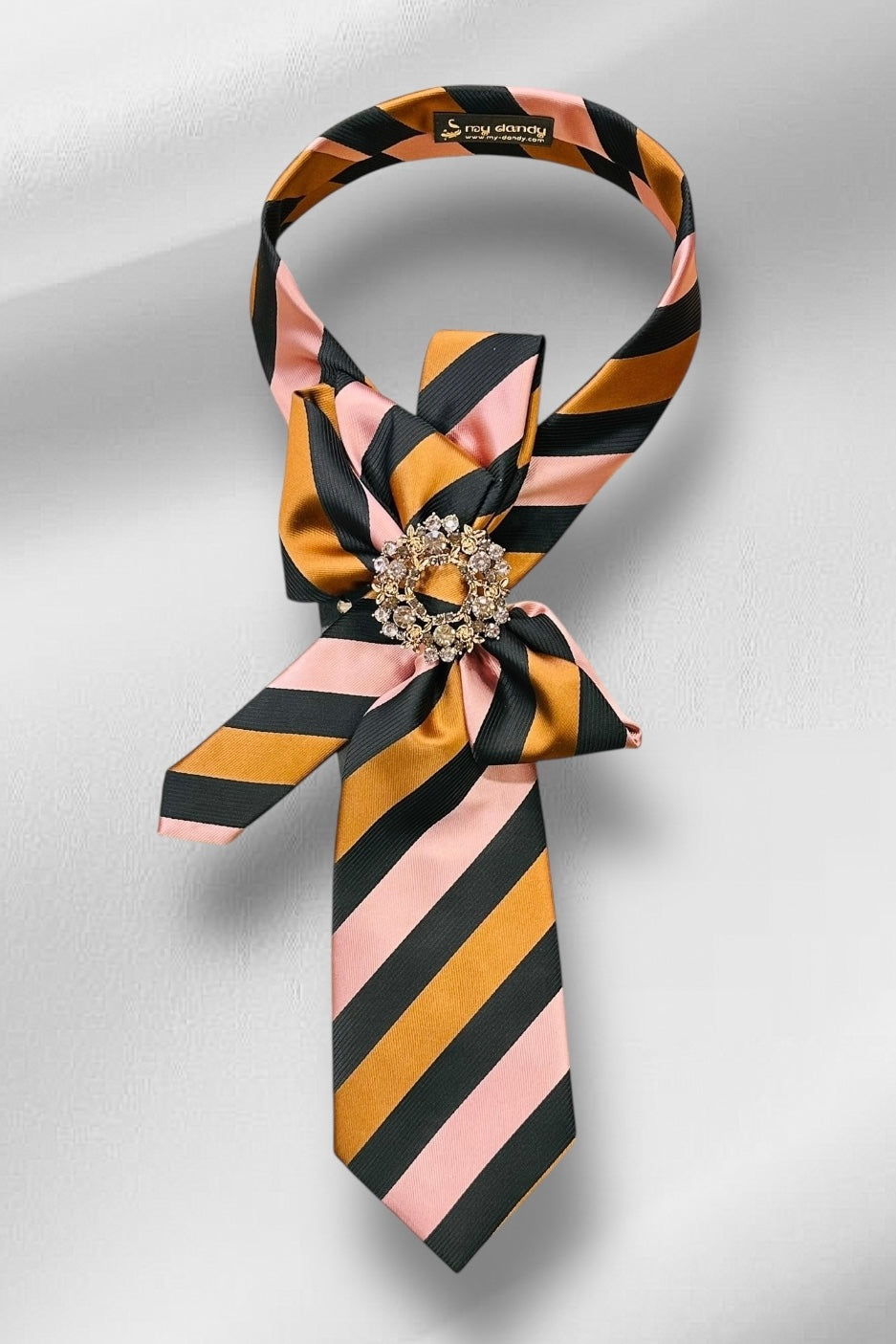 My Dandy- Ascot Necktie “Champagne Royale”