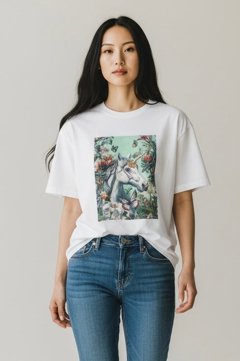 Charizma - Oversized Μακό T-Shirt Unicorn Horse 26