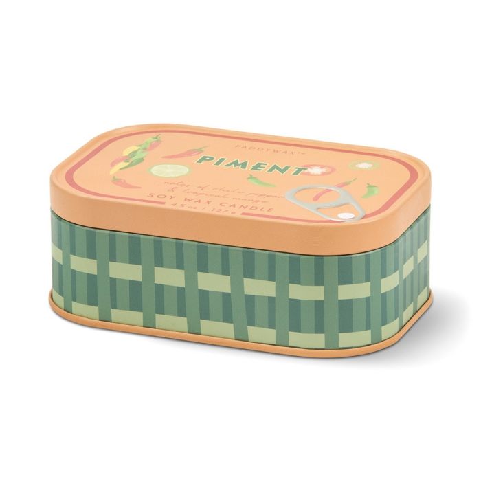 Paddywax Bistro Piment - Φυτικό Κερί 127gr σε μεταλλικό δοχείο-κονσέρβα Chilli & Mango