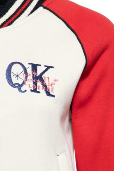 Queen Kerosin - Κολεγιακό Τζάκετ «Poodle Lounge» Κόκκινο