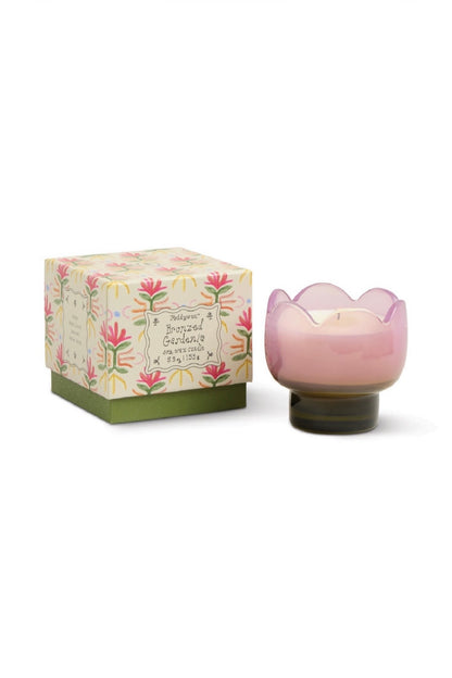 Paddywax Tulip - κερί σόγιας σε γυάλινο δοχείο, Bronzed Gardenia 155gr