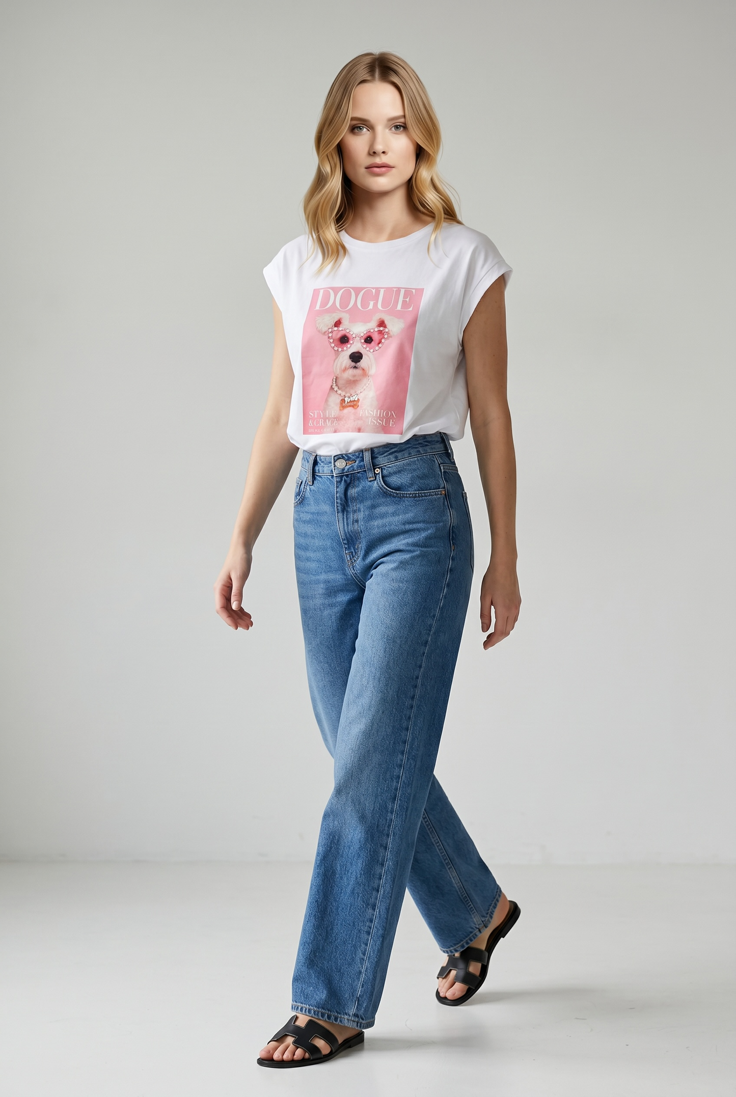 Charizma - Λευκό Μακό T-Shirt με Στάμπα Westin Pink Lady