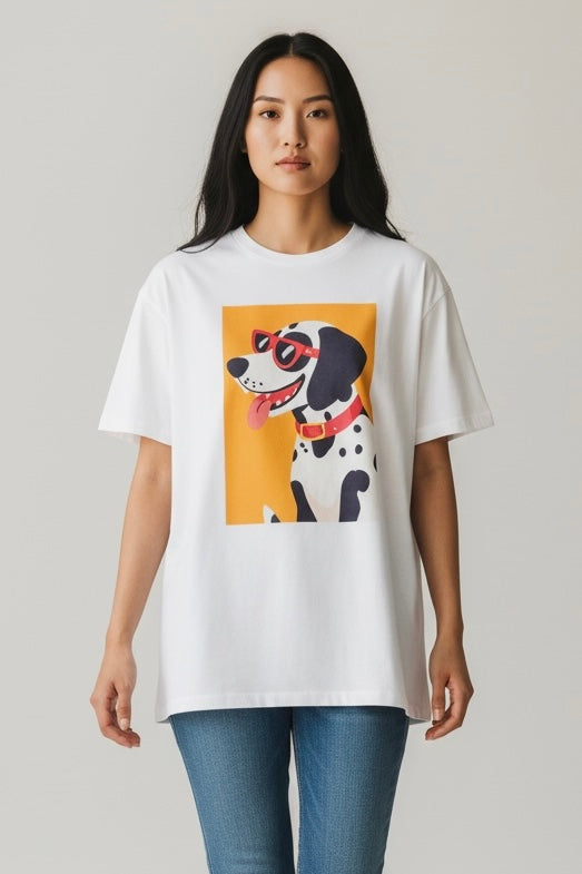 Charizma - Oversized Μακό T-Shirt Dalmatian 3