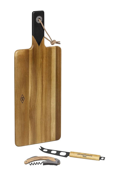Gentlemen's Hardware Cheese & Wine – Σετ Ξύλινης Πιατέλας Τυριών με Μαχαίρι & Ανοιχτήρι Κρασιού