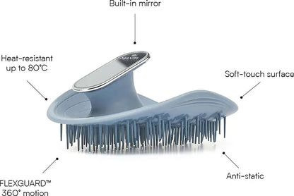 Manta Βούρτσα Healthy Hair Brush Mirror Blue