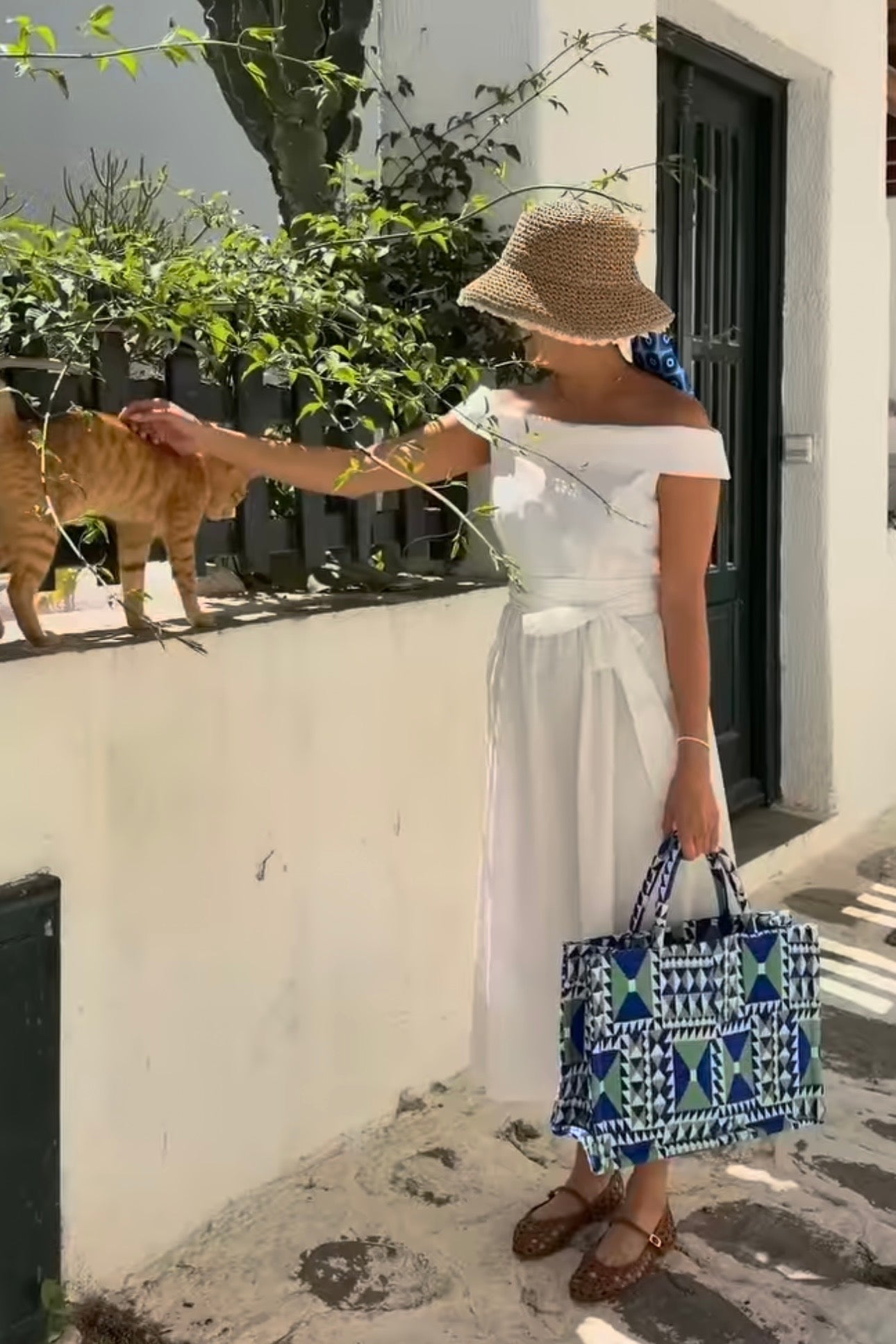 Marabu - Υφασμάτινη Tote Geometric - “Ashley”