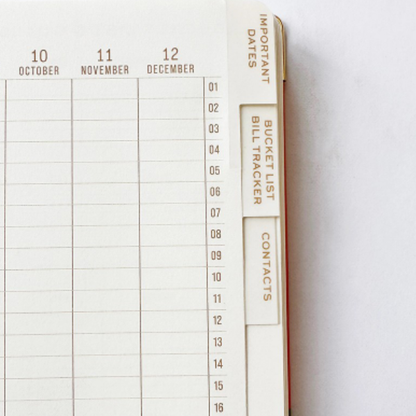 Designworks Agenda Planner Stripes  - Ετήσια Ατζέντα Mε Σπιράλ Βιβλιοδεσία χωρίς Ημερομηνίες