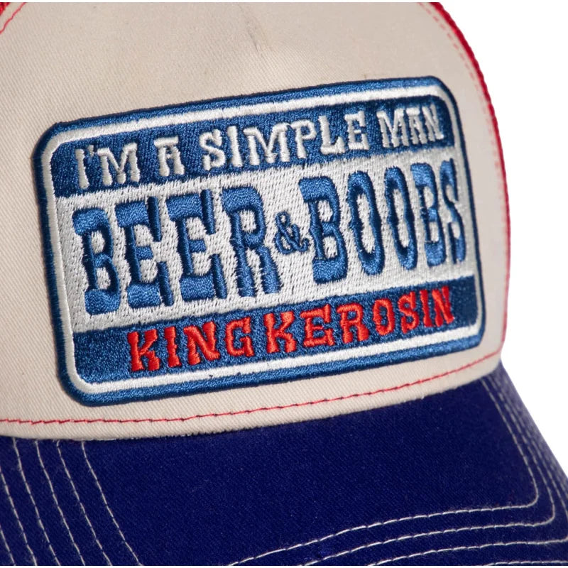 King Kerosin - Καπέλο Jockey «I’m A Simple Man Beer & Boobs»