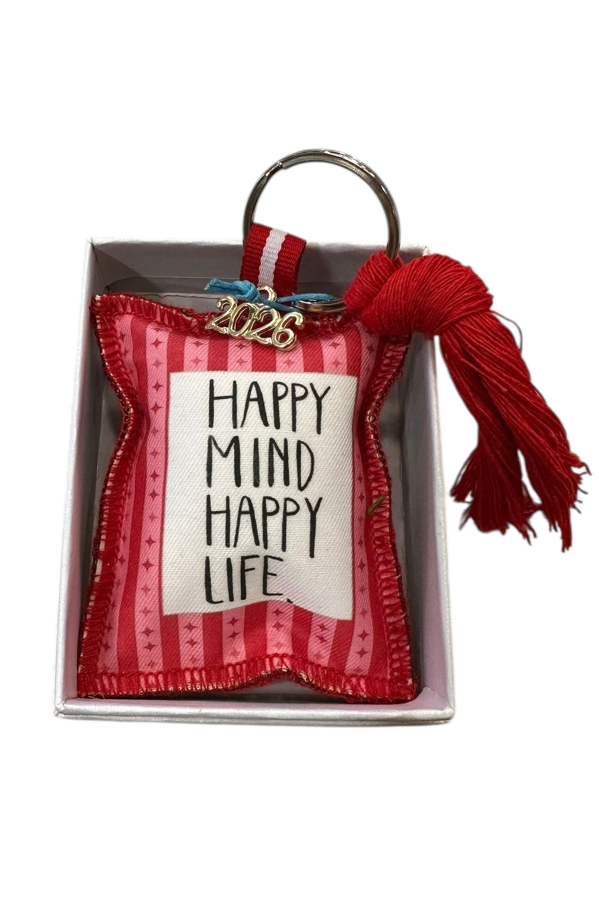 Maria Davilla - Χειροποίητο Γούρι Μπρελόκ Happy Mind Happy Life