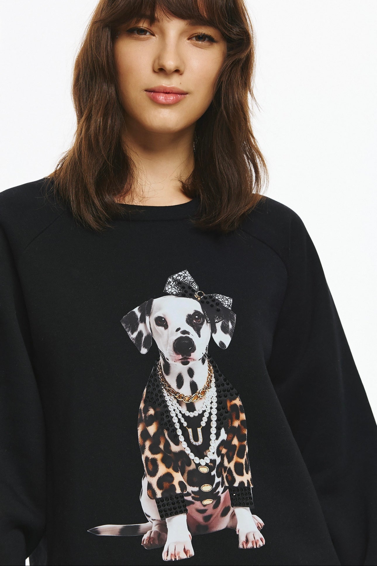 Unitee- Φούτερ Μπλούζα με Σκύλο Δαλματίας