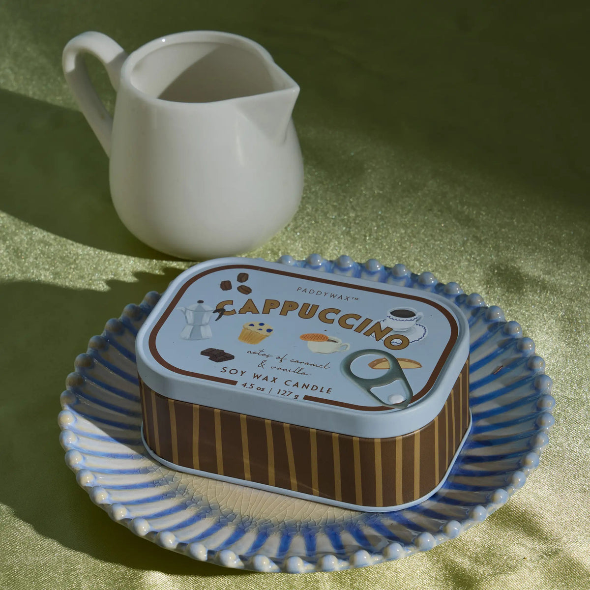Paddywax Bistro Cappuccino - Φυτικό Κερί 127gr σε μεταλλικό δοχείο-κονσέρβα Chocolate & Cherry