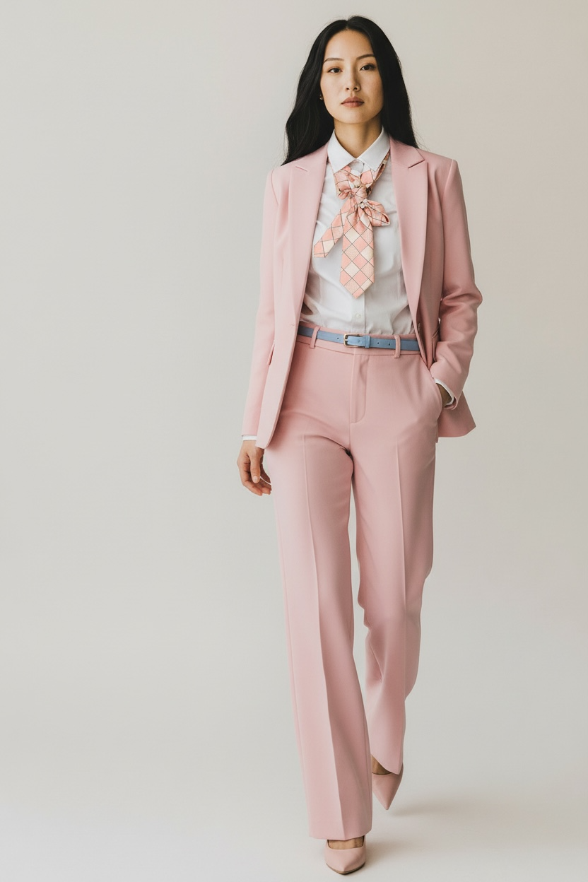 My Dandy- Ascot Necktie “Pink Whisper”