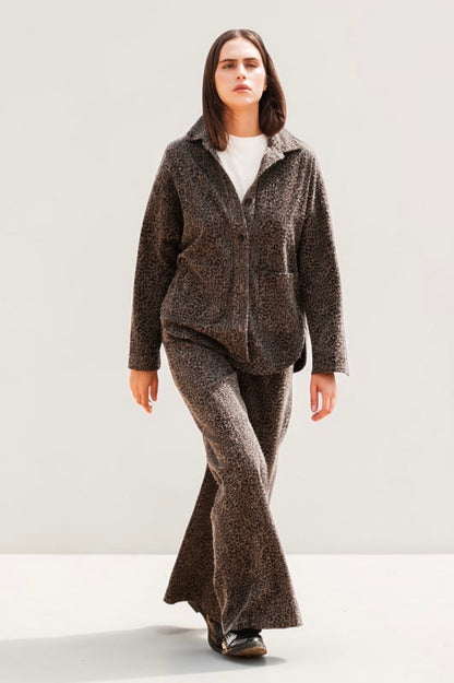 New Age - Anima - Denim Leopard Πουκάμισο - Πανωφόρι