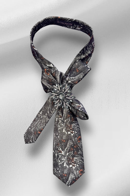 My Dandy- Ascot Necktie Autumn Whisper