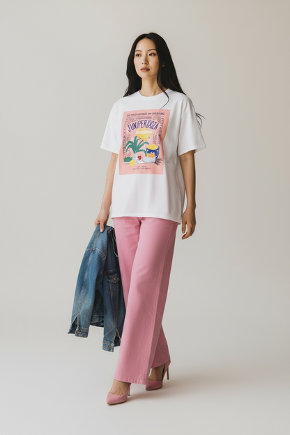 Charizma - Oversized Μακό T-Shirt Juniper Looza