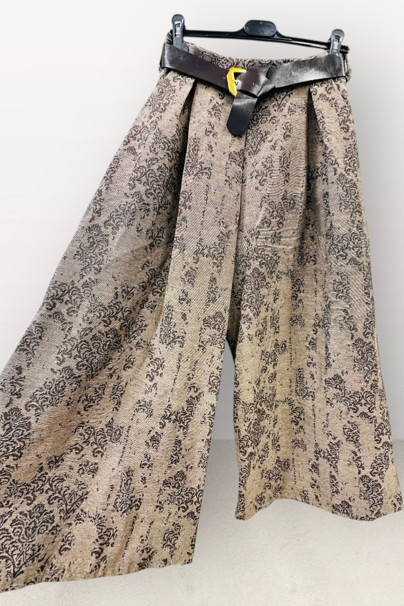 Charizma- Φαρδιά Παντελόνα με Πιέτες & Λάστιχο στη Μέση