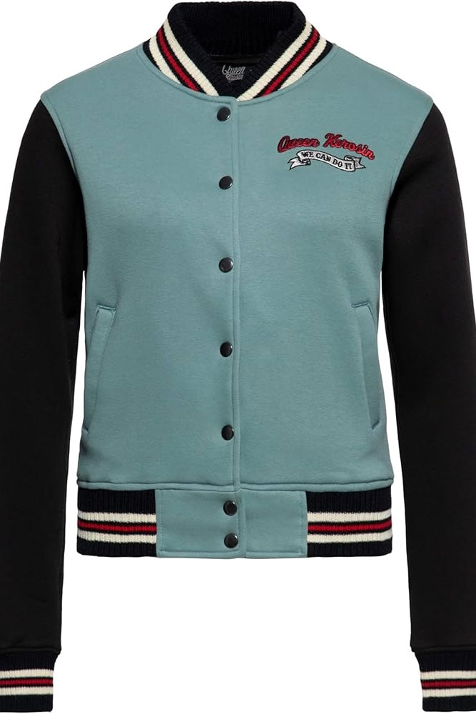 Queen Kerosin - Κολεγιακό Τζάκετ «We Can Do It» Μέντα