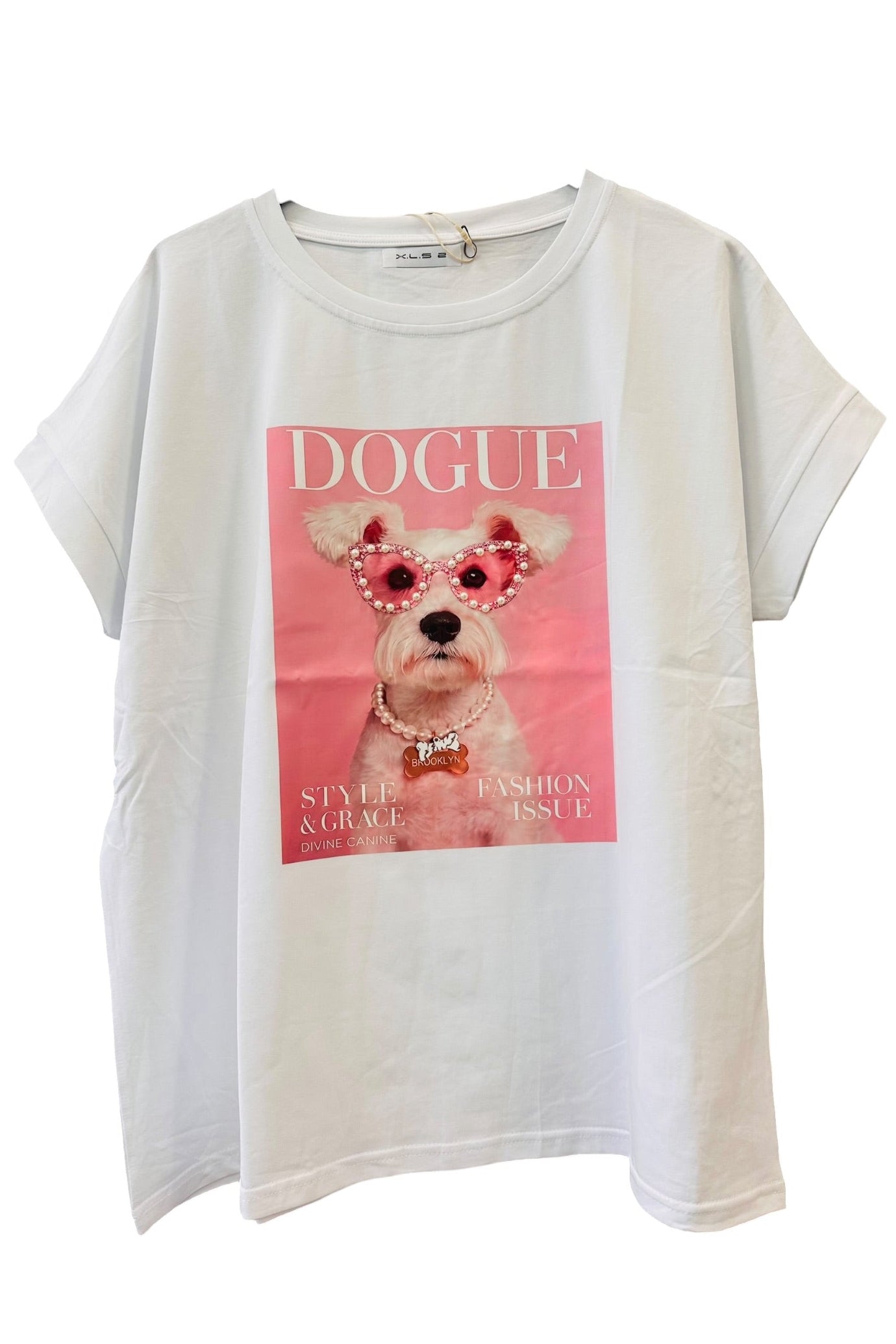 Charizma - Λευκό Μακό T-Shirt με Στάμπα Westin Pink Lady