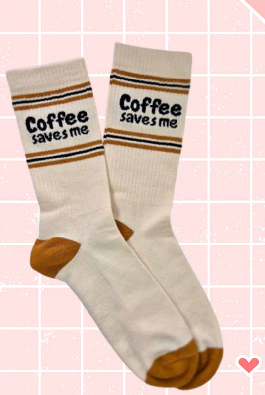 Pegada - Coffee Saves Me Unisex Κάλτσες