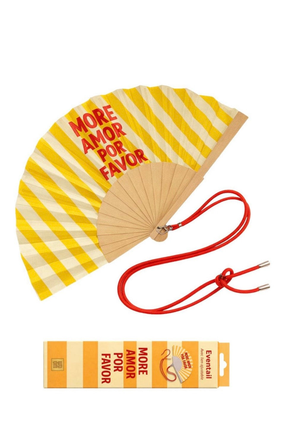 Woom – More Amor Por Favor Βεντάλια με Λουράκι Ώμου & Gift Box