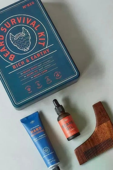 Gentlemen's Hardware Beard Survival Kit –  Σετ Περιποίησης Γενειάδας σε Μεταλλικό Κουτί