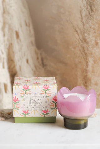 Paddywax Tulip - κερί σόγιας σε γυάλινο δοχείο, Bronzed Gardenia 155gr