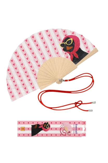 Woom – Dog Heart Βεντάλια με Λουράκι Ώμου & Gift Box