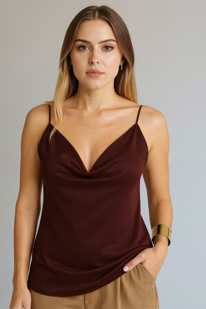 Charizma- Σατέν Ντραπέ Καμισόλ