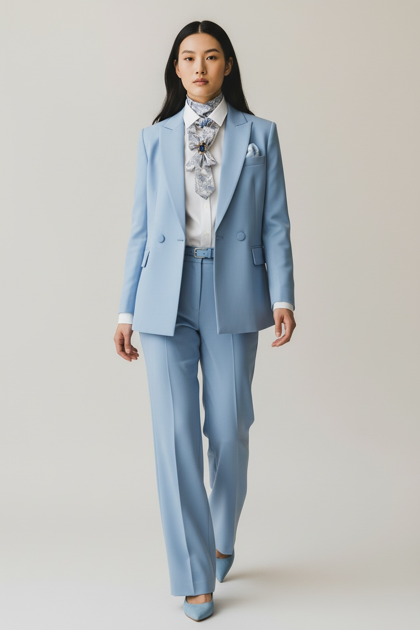 My Dandy- Ascot Necktie “Pastel Royale”