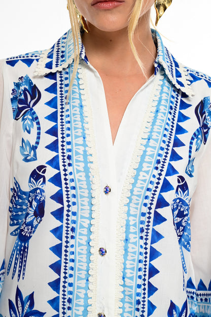 We Coss - Boho Εμπριμέ Φόρεμα Mediterranean Print