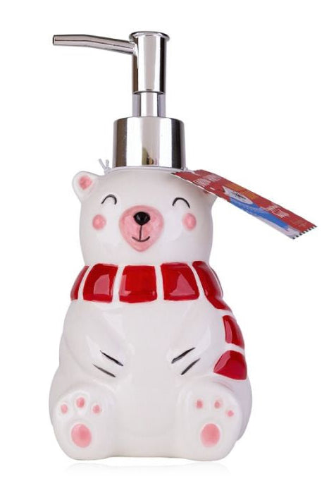 Accentra Winter Classics- Σαπούνι χεριών Peppermint Swirl 350ml σε Polar Bear συσκευασία