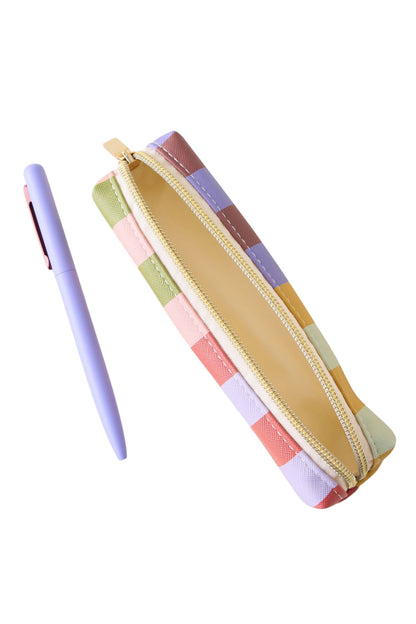 Designworks A Dopo Bold Stripe – Σετ Στυλό & Θήκης από Vegan Leather