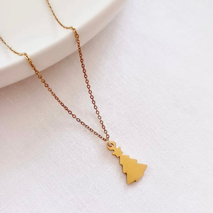 Queen Handmade Creations - Κολιέ Δέντρο με Χρυσό Επιχρυσωμένο Στοιχείο σε Κάρτα Δώρου