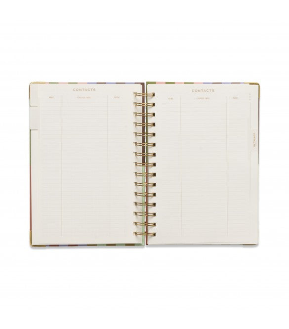 Designworks Agenda Planner Stripes  - Ετήσια Ατζέντα Mε Σπιράλ Βιβλιοδεσία χωρίς Ημερομηνίες