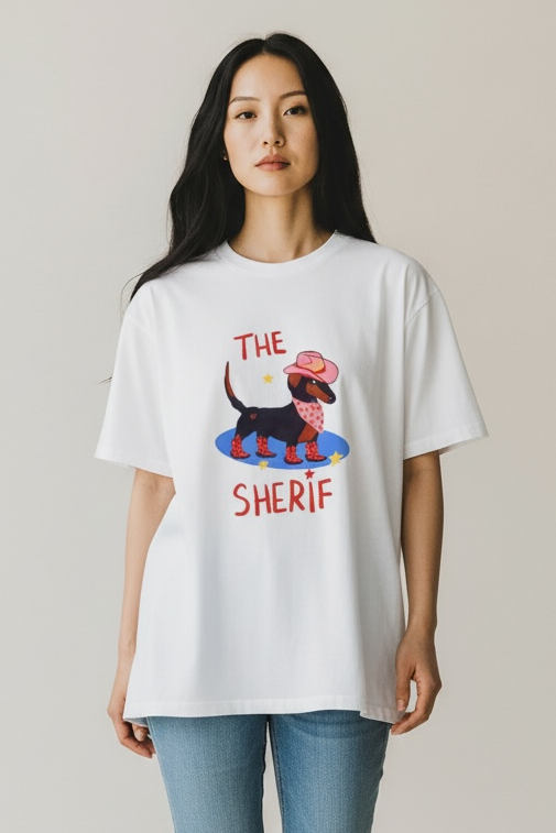 Charizma - Oversized Μακό T-Shirt Dasc The Sherif
