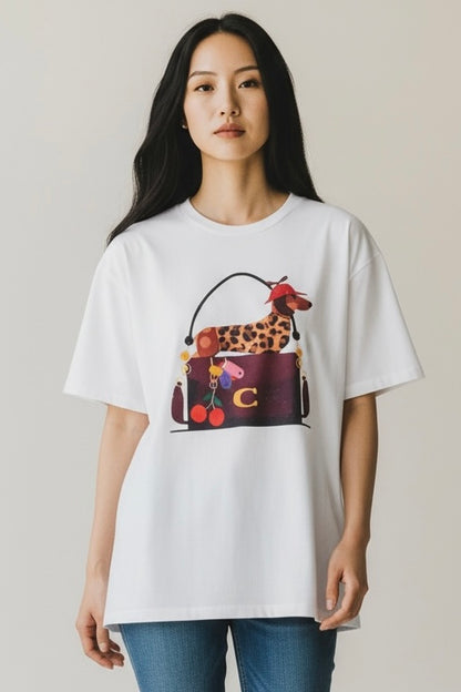 Charizma - Oversized Μακό T-Shirt Mrs Dach C