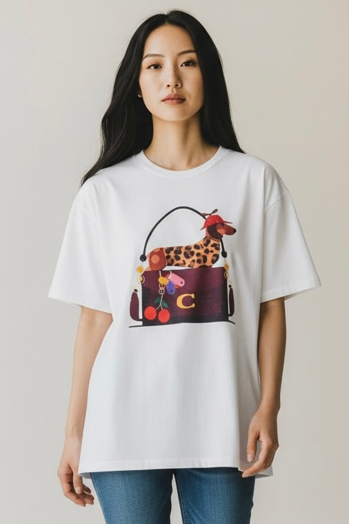 Charizma - Oversized Μακό T-Shirt Mrs Dach C